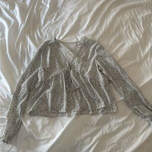 Women's Polka Dot Blouse - White